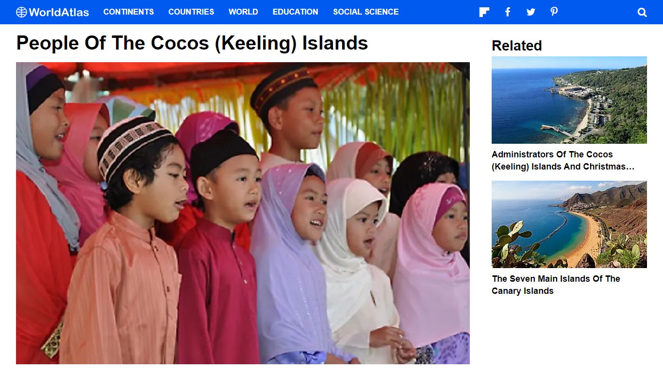 People Of The Cocos (Keeling) Islands - WorldAtlas